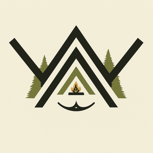 Wilderness Academy crown logo with triangle infinity mirror design